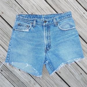 Vintage 80's Levi's Denim Cutoff Jean Shorts